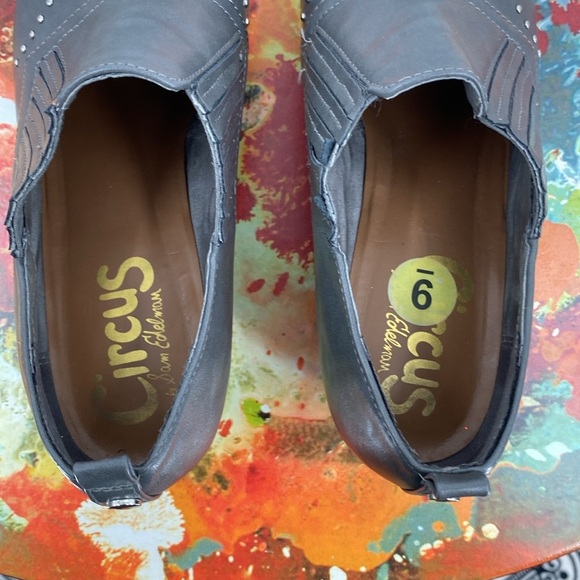 Circus by Sam Edelman Helena Studded Ankle Boots Womens Size 9.5M Gray Slip-on - Picture 8 of 13